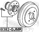 Febest 0382-GJMR Rear Wheel Hub (2WD)