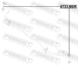 Febest 6723-MSR Rear Stabilizer Link / Sway Bar Link