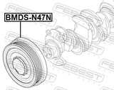 Febest BMDS-N47N Crankshaft Pulley N47N
