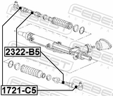 Febest 1721-C5 Steering Tie Rod End