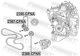 Febest 2390-CFNA Belt Tensioner