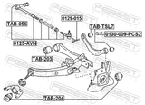 Febest 0129-015 Camber Adjusting Eccentric Bolt