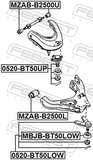 Febest 0520-BT50UP Ball Joint Front Upper Arm
