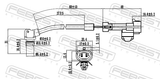Febest 10606-004 ABS Sensor Front