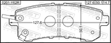 Febest 0201-Y62R Pad Kit, Disc Brake, Rear