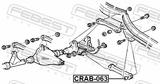 Febest CRAB-063 Front Rod Bushing