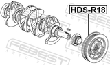 Febest HDS-R18 Crankshaft Pulley