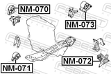 Febest NM-071 Front Engine Mount