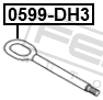 Febest 0599-DH3 Tow Hook