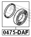 Febest 0475-DAF Front Brake Caliper Repair Kit (Set For Two Sides)