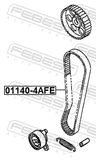 Febest 01140-4AFE Timing Belt