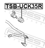 Febest TSB-UCK35R Rear Stabilizer Bar Bush D25