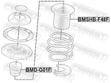 Febest BMSHB-F48F Front Shock Absorber Boot