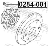Febest 0284-001 Wheel Stud