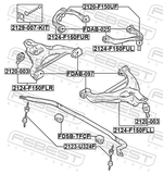 Febest 2124-F150FUL Left Upper Front Arm