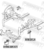Febest HYM-DFLH Left Engine Mount