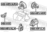 Febest HM-HRVLH Left Engine Mount At