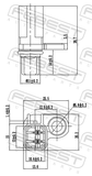 Febest 21606-009 ABS Sensor Rear