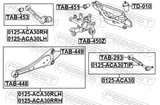 Febest TD-010 Rear Shock Absorber Jounce Bumper