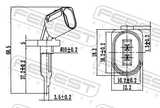 Febest 23606-018 ABS Sensor