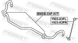 Febest 1923-X3FR Front Right Stabilizer Link / Sway Bar Link