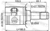 Febest 1911-F30R Rear Inner CV Joint 30X44X27