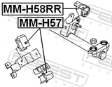 Febest MM-H57 Front Engine Mount