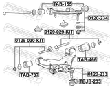 Febest 0129-029-KIT Repair Kit, Camber Adjusting Eccentric Bolt