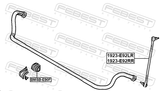 Febest 1923-E92FR Front Right Stabilizer Link / Sway Bar Link