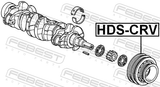 Febest HDS-CRV Crankshaft Pulley B18B/B20B