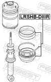 Febest LRSHB-DIIIR Rear Shock Absorber Boot (Set For Two Sides)