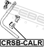 Febest CRSB-CALR Rear Stabilizer Bar Bush D15