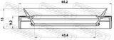 Febest 95MEY-45650913R Rear Differential-Pinion Seal 43.4X65.2X9.2X13