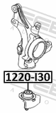 Febest 1220-I30 Ball Joint Front Steering Knuckle
