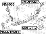 Febest NM-N15RR Rear Engine Mount