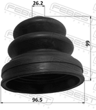 Febest 0217-S50R Boot Outer CV Joint Rear Kit 96.5X99X26.2