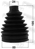 Febest 0517P-BL Boot Outer CV Joint Kit Pvc 80X105X24