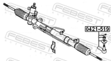 Febest 0421-519 Steering Tie Rod End