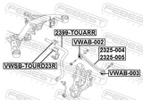 Febest 2399-TOUARR Stabilizer Rear D24.6