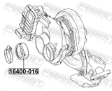 Febest 16400-016 Air Intake Hose Seal