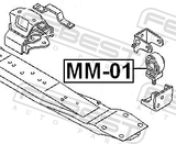 Febest MM-01 Transfer Gear Box Mount