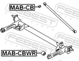 Febest MAB-CBWR Rear Crossmember Bushing