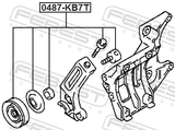 Febest 0487-KB7T Pulley Tensioner Kit