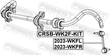 Febest 2023-WKFL Front Left Stabilizer Link / Sway Bar Link