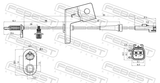 Febest 21606-013 ABS Sensor Front Left