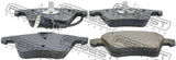 Febest 2301-T5F Pad Kit, Disc Brake, Front (With Wear Sensor)
