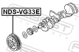 Febest NDS-VG33E Crankshaft Pulley VG33E