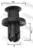 Febest 88570-122 Retainer Clip