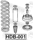Febest HDB-001 Front Shock Absorber Jounce Bumper