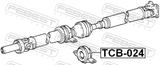 Febest TCB-024 Drive Shaft Bearing (Repair Kit)